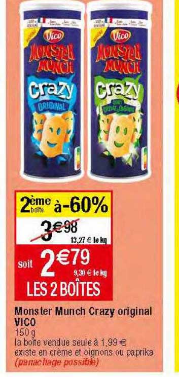 Monster Munch Crazy Original Vico