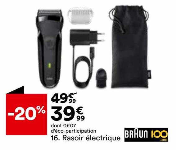 rasoir électrique braun 100 ans