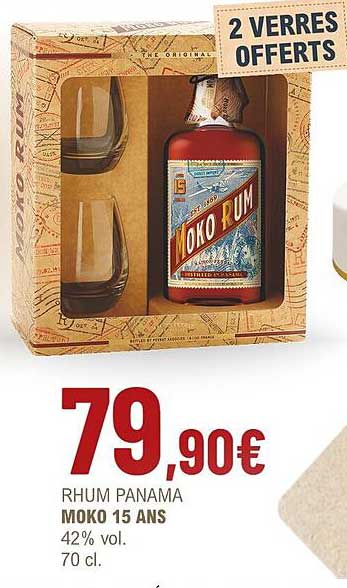 rhum panama moko 15 ans 42% vol.
