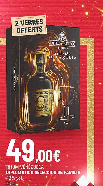 rhum vénézuela diplomatico séleccion de familia 43% vol.