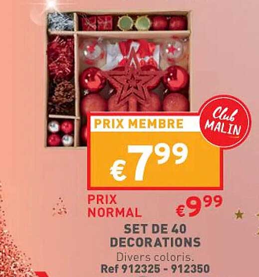 Set De 40 Décorations