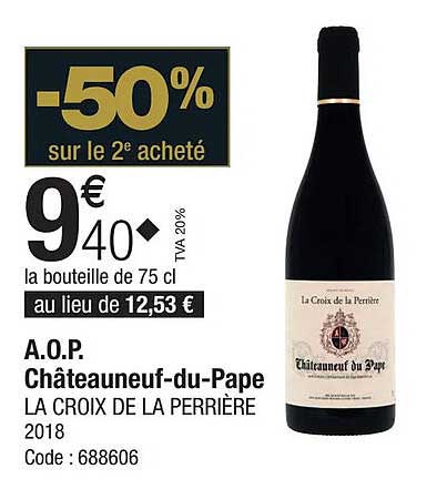 a.o.p. châteauneuf-du-pape la croix de la perrière 2018