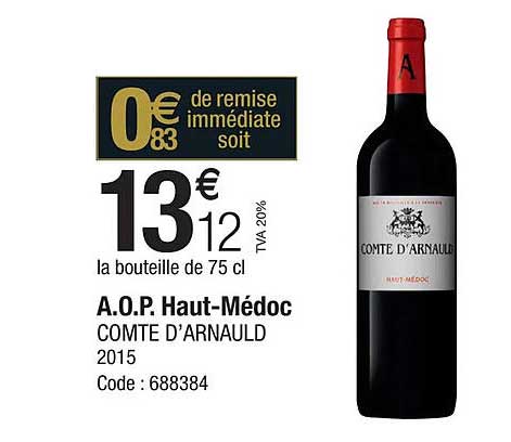 a.o.p. haut-médoc comté d'arnauld 2015