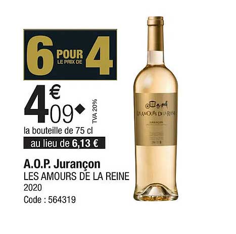 a.o.p. jurançon les amours de la reine 2020