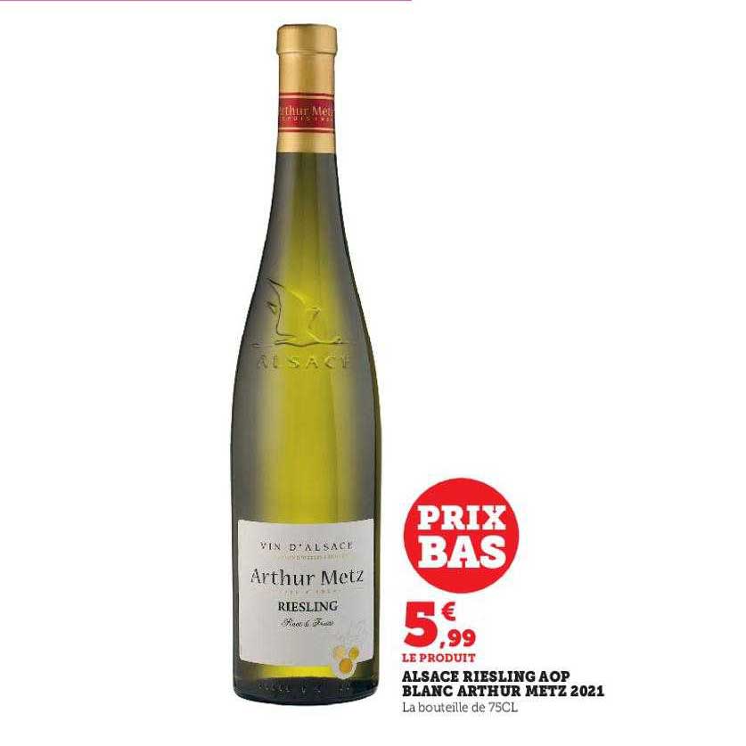 alsace riesling aop blanc arthur metz 2021