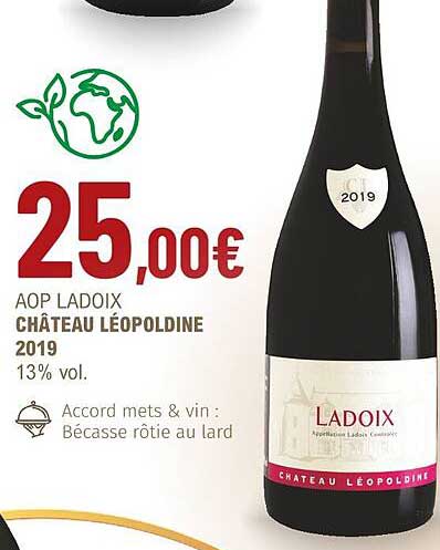 aop ladoix château léopoldine 2019 13% vol.