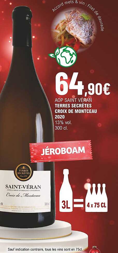 aop saint véran terres secrètes croix de montceau 2020 13% vol.
