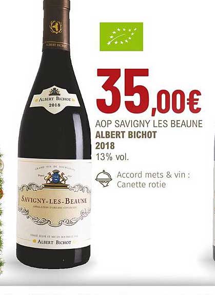 aop savigny les beaune albert bichot 2018 13% vol.