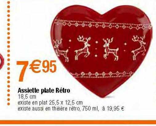Assiette Plate Rétro