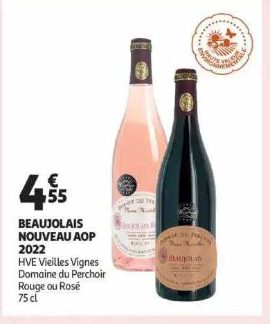 beaujolais nouveau aop 2020 hve vieilles vignes domaine du perchoir rouge ou rosé