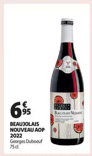 beaujolais nouveau aop 2022 georges duboeuf
