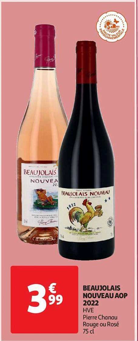 beaujolais nouveau aop 2022 hve pierre chanau