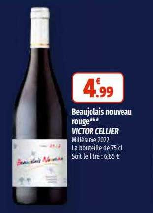 beaujolais nouveau rouge victor cellier