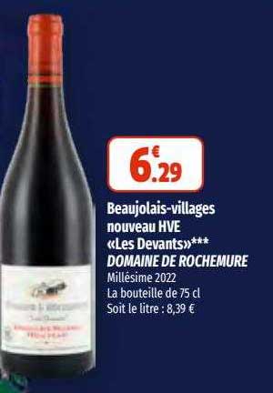 beaujolais-villages nouveau hve "les devants" domaine de rochemure