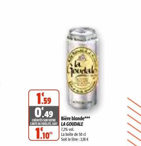 Bière Blonde La Goudale