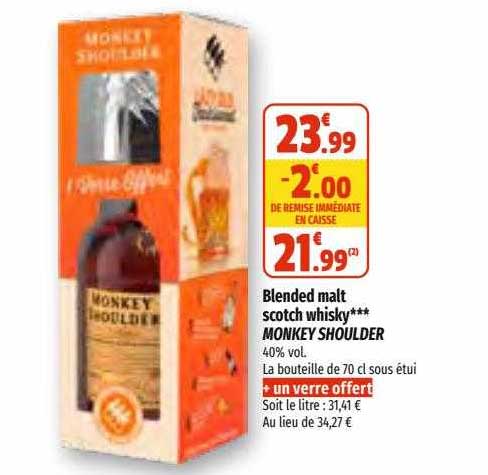 blended malt scotch whisky monkey shoulder
