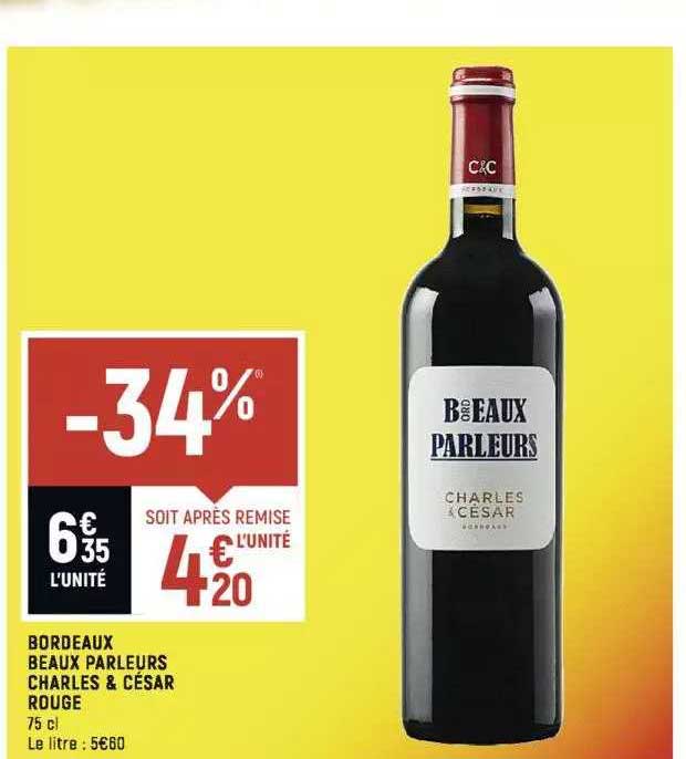 bordaux beaux parleurs charles & césar rouge