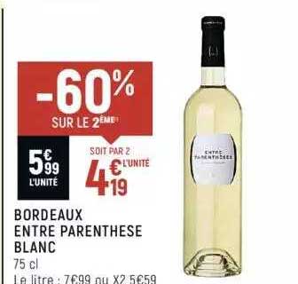bordeaux entre parenthese blanc