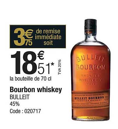 bourbon whiskey bulleit 45%