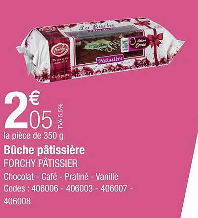 bûche pâtissière forchy pâtissier