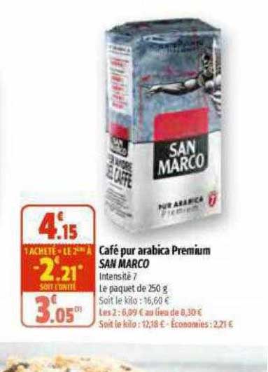 café pur arabica premium san marco