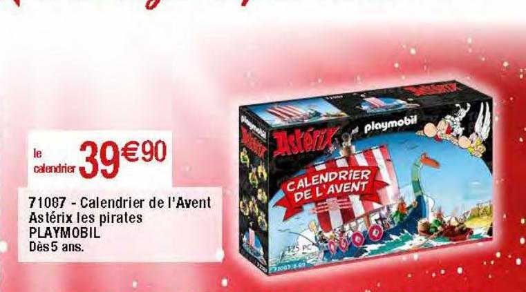 calendrier de l'avent astérix les pirates playmobil