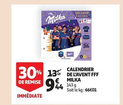calendrier de l'avent fff milka