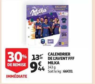 calendrier de l'avent fff milka
