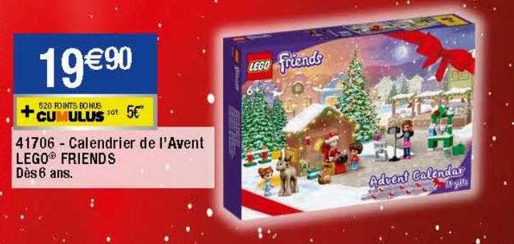 calendrier de l'avent lego friends