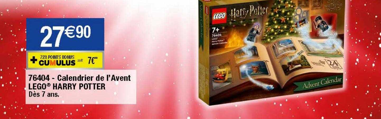 calendrier de l'avent lego harry potter
