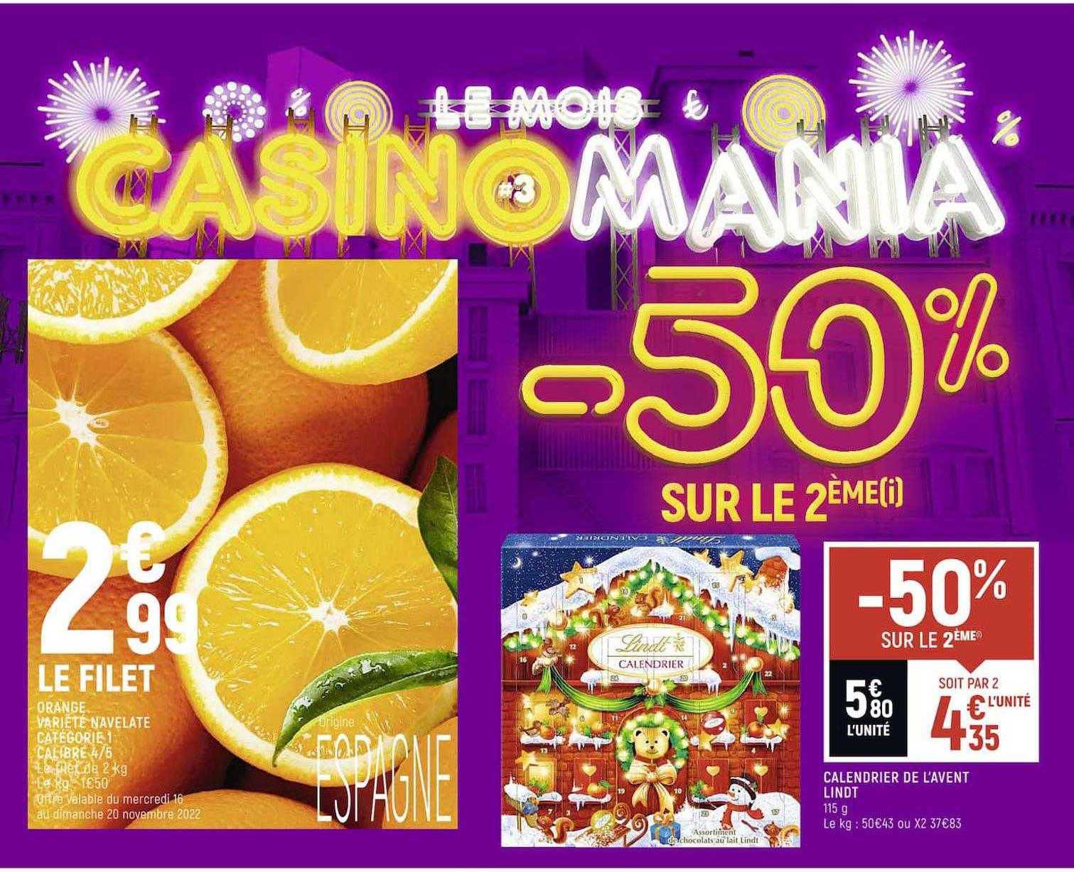 calendrier de l'avent lindt