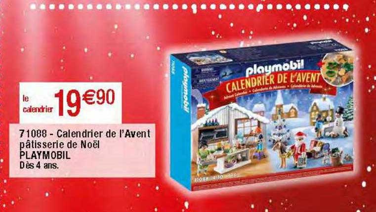 calendrier de l'avent pâtisserie de noël playmobil