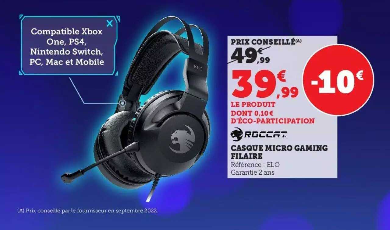 Casque Micro Gaming Filaire