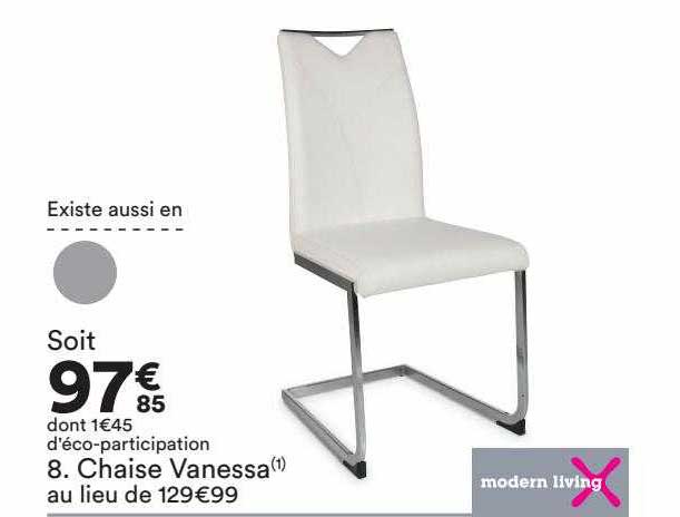 chaise vanessa modern living
