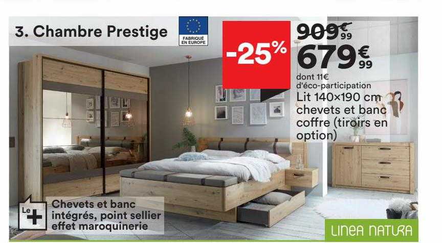 Chambre Prestige : Lit 140 X 190 Cm