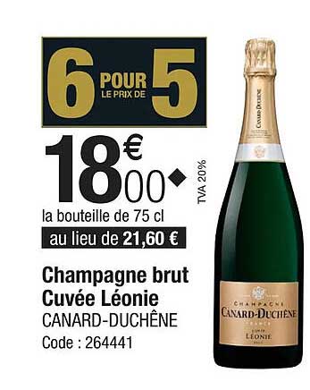 champagne brut cuvée léonie canard-duchêne