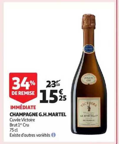 champagne g.h.martel cuvée victoire brut 1er cru
