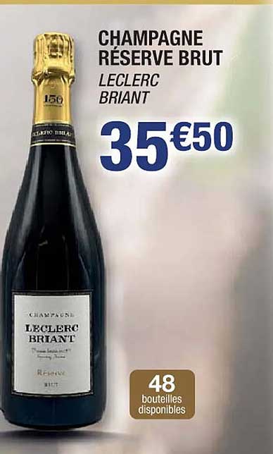 champagne réserve brut leclerc briant