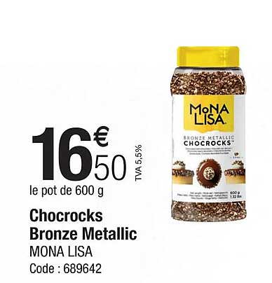 Chocrocks Bronze Métallic Mona Lisa