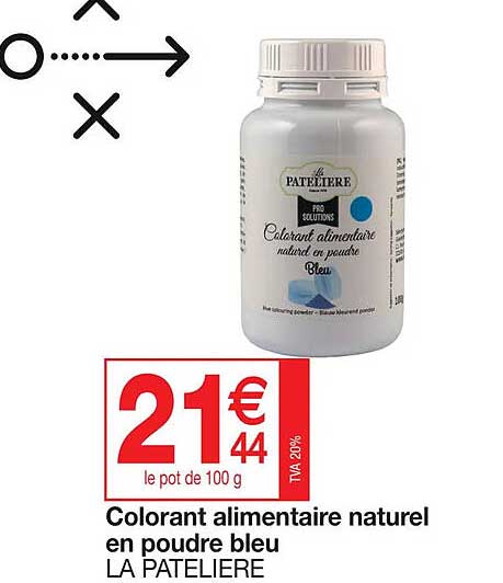colorant alimentaire naturel en poudre bleu la patelière
