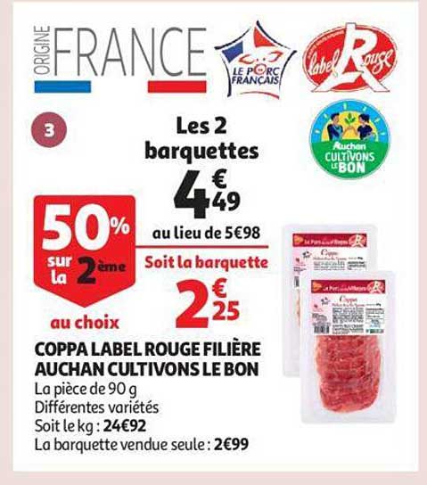 coppa label rouge filière auchan cultivons le bon