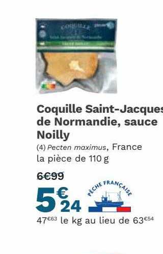 coquilles saint-jacques de normandie sauce noilly