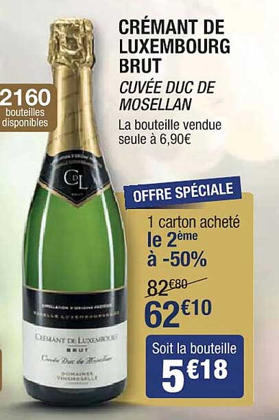 crémant de luxembourg brut cuvée duc de mosellan