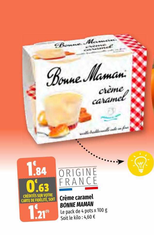 crème caramel bonne maman