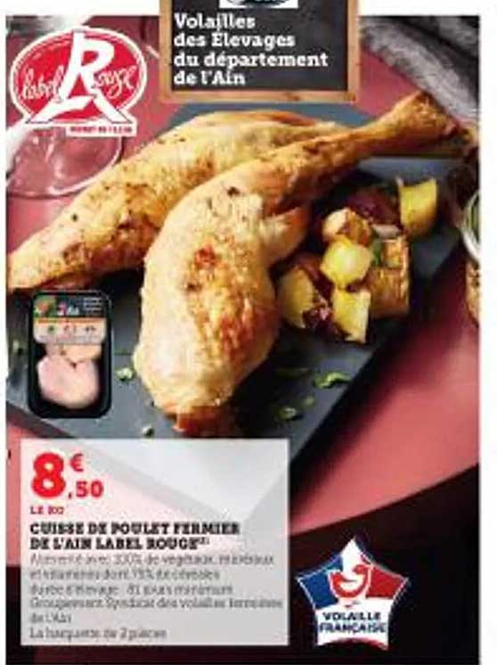 cuisse de poulet fermier de l'ain label rouge