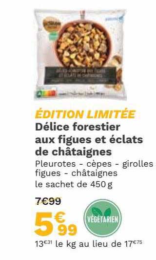 délice forestier aux figues et éclats de châtaignes
