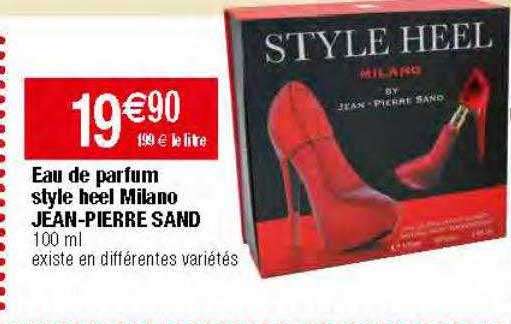 Eau De Parfum Style Heel Milano Jean-pierre Sand