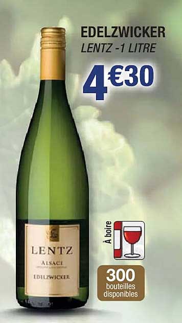edelzwicker lentz - 1 litre