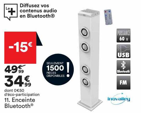 enceinte bluetooth inovalley