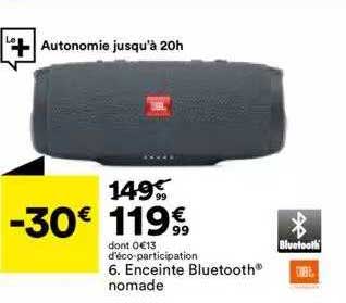 Enceinte Bluetooth Nomade Jbl
